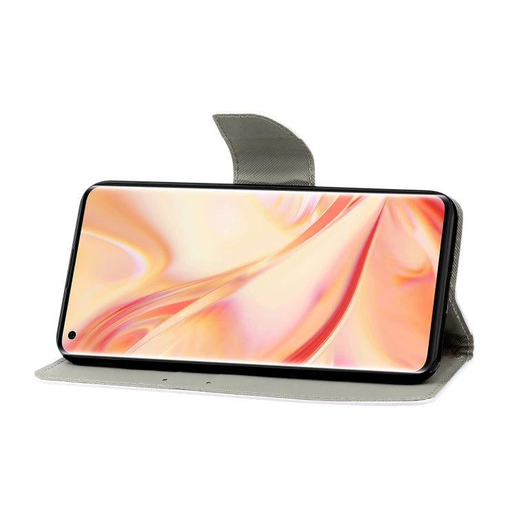 Wallet phone case with gray flip cover, phone supported in landscape view
