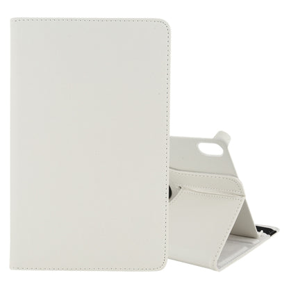 White litchi-texture flip stand leather tablet case with cutout and viewing holder