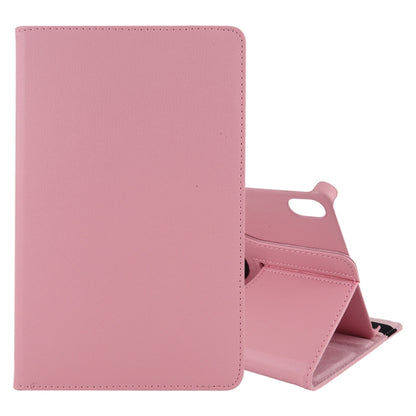 Light pink litchi-texture flip stand leather tablet case with cutout and viewing holder