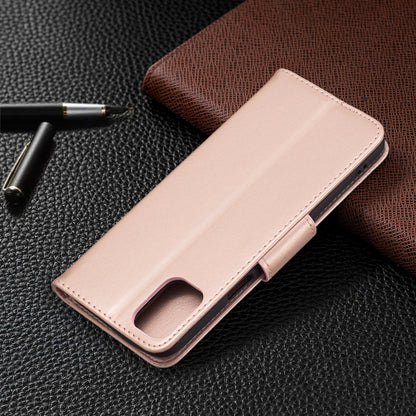 Rose gold leather phone wallet case with embossed butterfly pattern and folio cover
