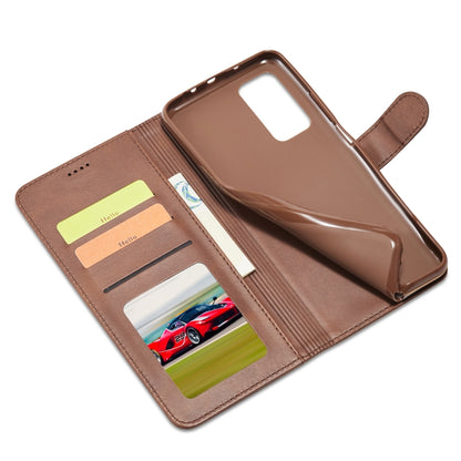 Brown leather wallet case with card slots and inner TPU phone slot for Redmi Note 10/10S