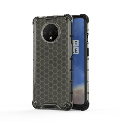 Honeycomb shockproof phone case with TPU bumper, dark olive green with camera cutout