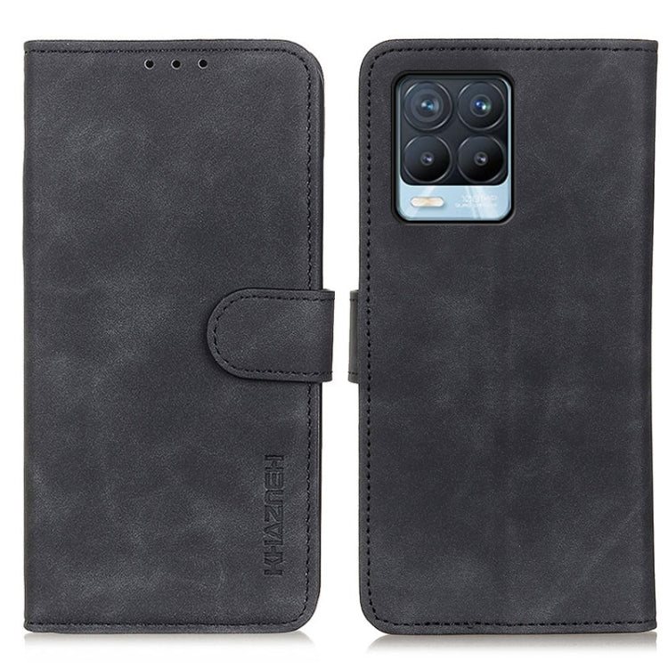 Black textured flip phone wallet case with front flap and KHAZNEH logo.