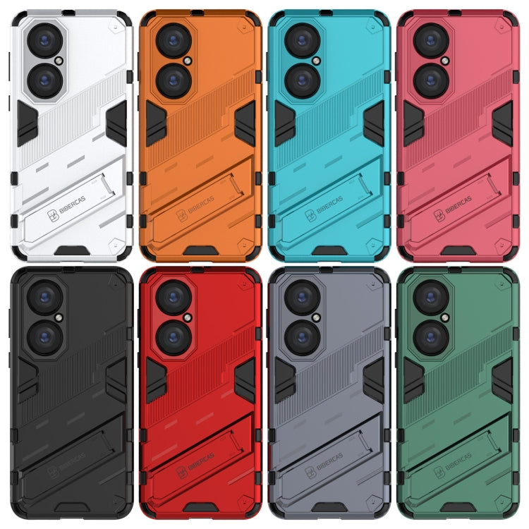 Rugged shockproof phone cases in multiple colors, PC back with TPU bumper