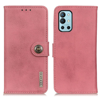 KHAZNEH pink flip leather phone case with card holder and wallet strap