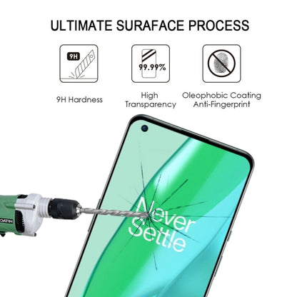 Curved tempered glass screen protector on a smartphone, with application tool