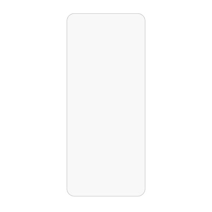 Clear tempered glass screen protector panel for smartphone screen, no cutout visible.