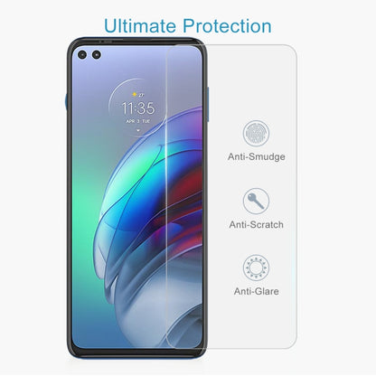 Smartphone tempered glass screen protector with anti-smudge, anti-scratch, anti-glare.
