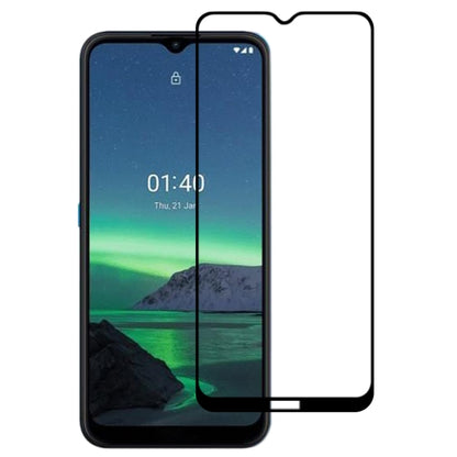 Tempered glass screen protector film, full-screen coverage for a smartphone display