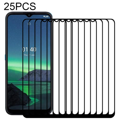 Tempered glass screen protector film set, full-screen coverage (25 pack)