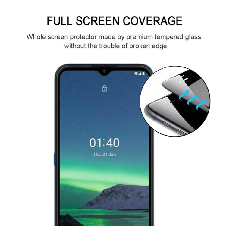 Full-screen tempered glass screen protector for phone, edge fit detail