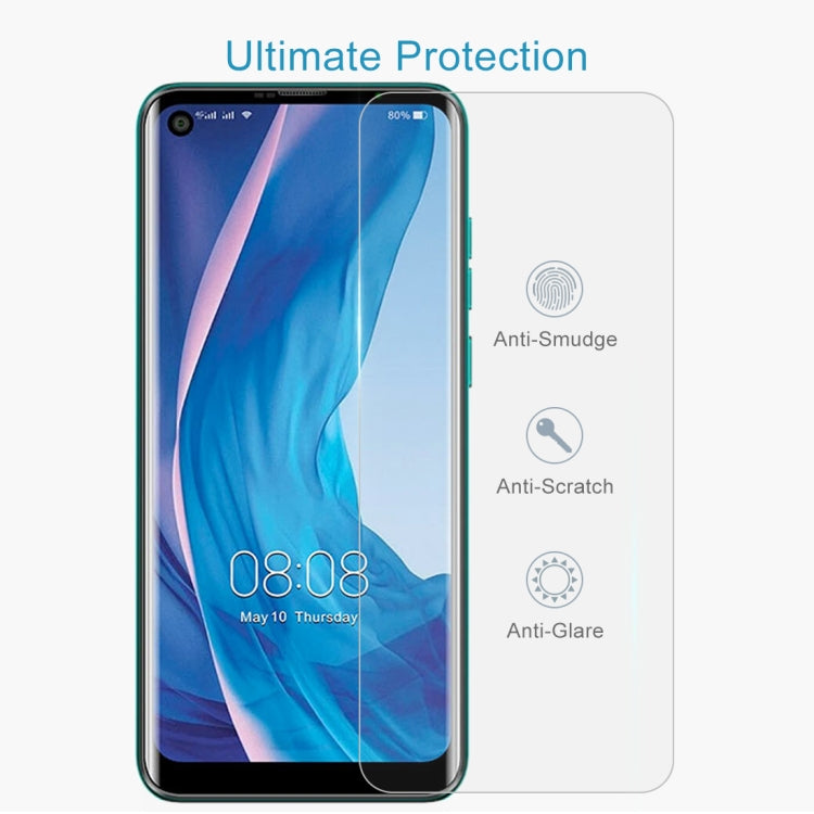 Tempered glass screen protector film with anti-smudge, anti-scratch, anti-glare