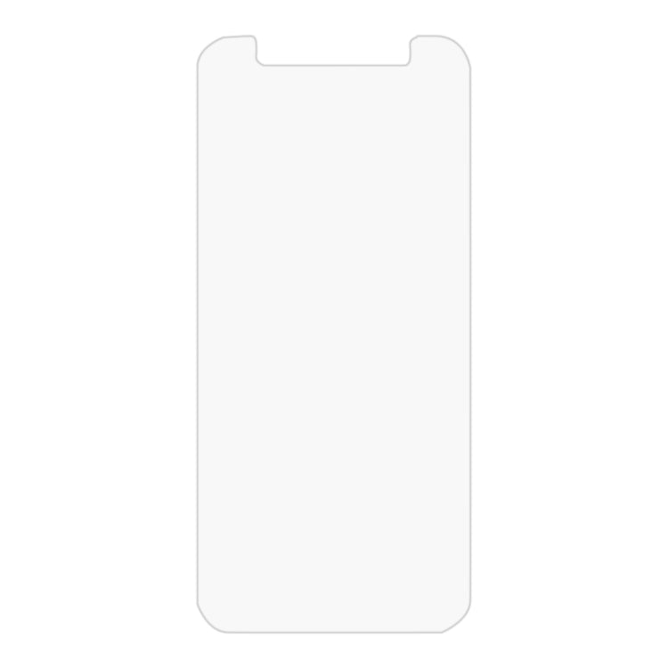 Tempered glass screen protector film with cutouts for speaker and sensors