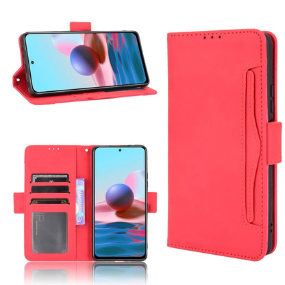 Red leather wallet flip phone case with card slots and holder, includes front and back views