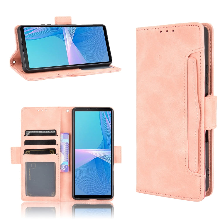Pink flip leather phone case with card slots and vertical card/holder pocket