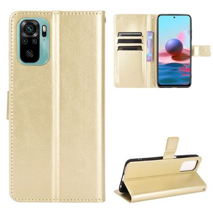 Gold leather flip phone case with card slots and stand