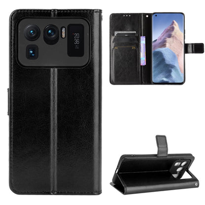 Black retro textured leather phone case with card slots and flip stand holder