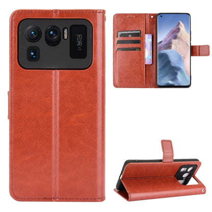 Orange retro textured leather phone case with card slots and flip stand holder