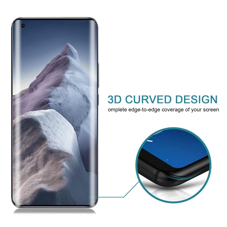 3D curved edge tempered glass screen protector film, close-up of curved side