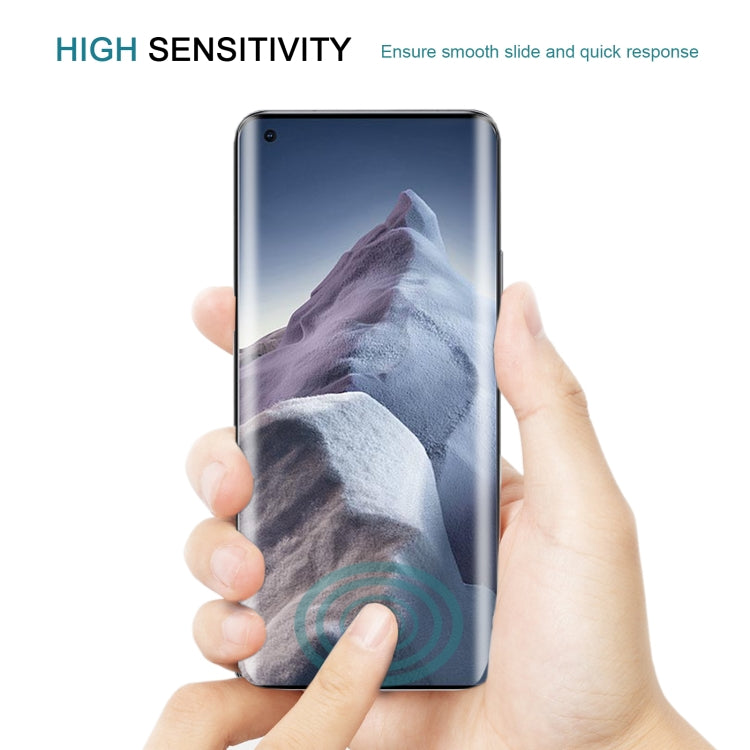 Curved tempered glass screen protector film for smooth touchscreen response