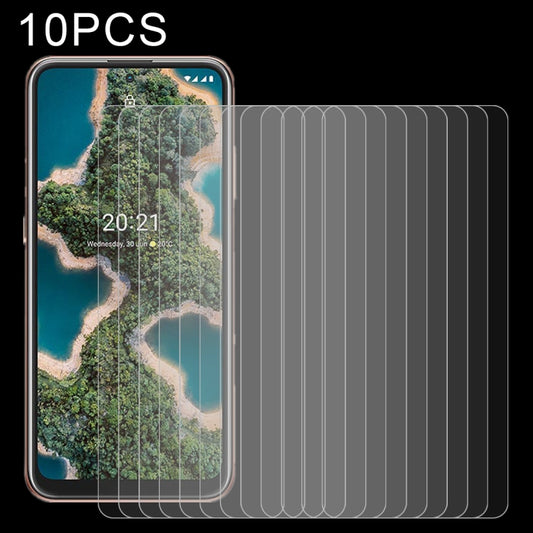 Tempered glass screen protector set of 10 films, 2.5D rounded edge