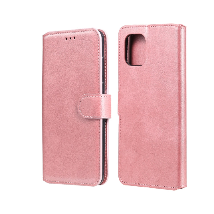 Pink flip phone wallet case with card holder, front cover flap and camera cutout on back