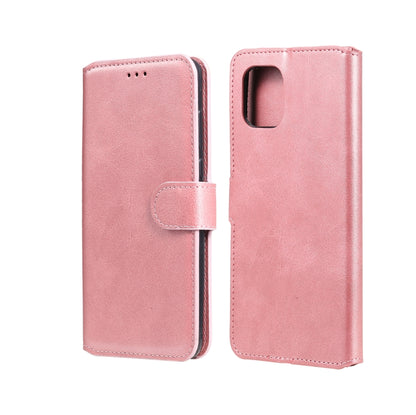 Pink flip phone wallet case with card holder, front cover flap and camera cutout on back