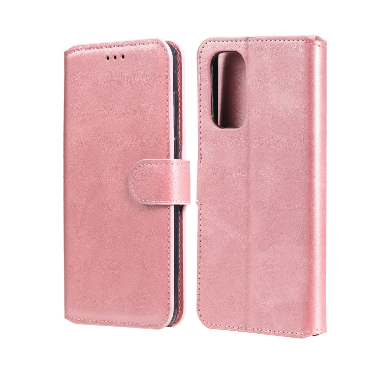 Pink flip leather phone case with card holder flap and rear camera/port cutouts