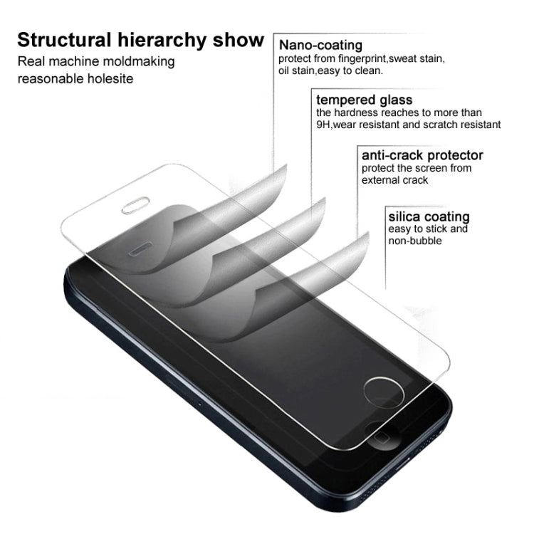 Tempered glass screen protector with reinforced, anti-crack edges on phone display
