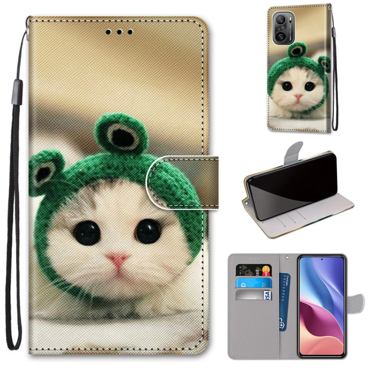 PU leather phone wallet case with lanyard strap, flip cover, card slots, panda design