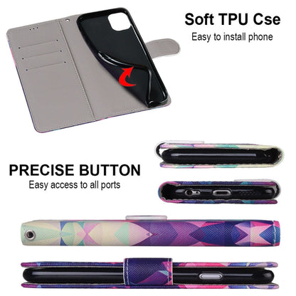 PU leather flip phone wallet with soft TPU inner case and port cutouts