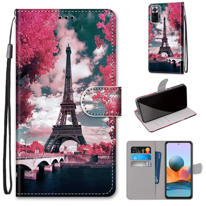 PU leather flip wallet phone case with lanyard, Paris Eiffel Tower design, card slots and holder