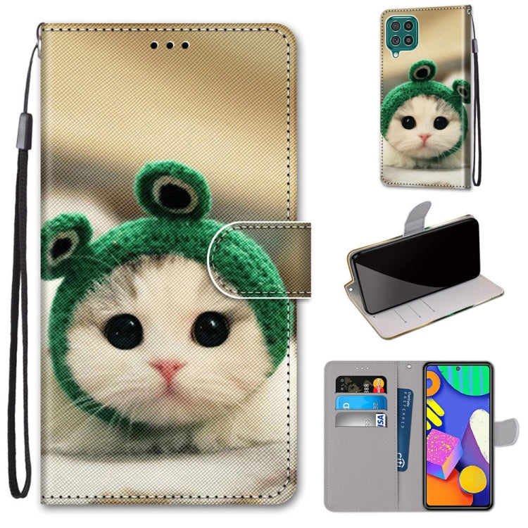 PU leather flip phone case with card slots, lanyard strap; panda cat design.