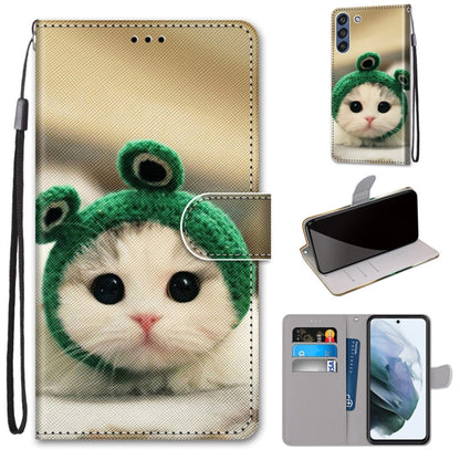 PU leather flip phone wallet case with card slots and lanyard, panda face design