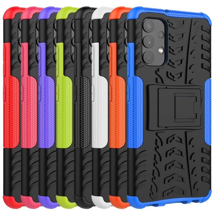 Multi-color rugged phone cases with tire tread texture and built-in holder
