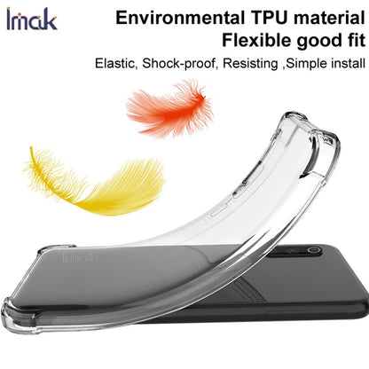 Clear shockproof TPU phone case with curved bumper, full protection around phone