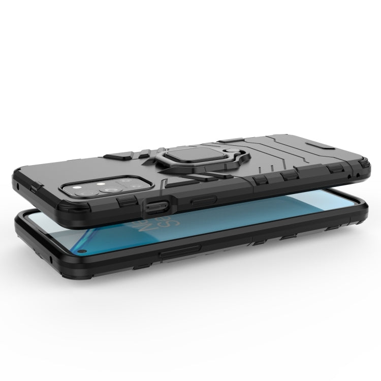 Rugged dark shockproof phone case with raised edges for screen and camera protection