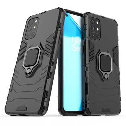 Shockproof protective phone case with magnetic ring holder, dark gray