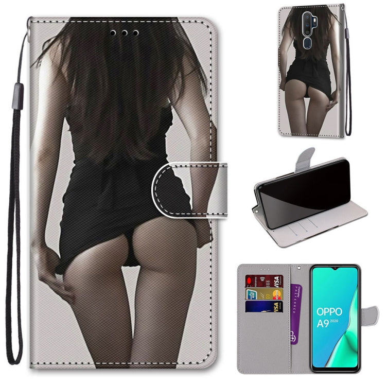 Black-and-white fashion photo patterned PU leather flip phone wallet case with card slots