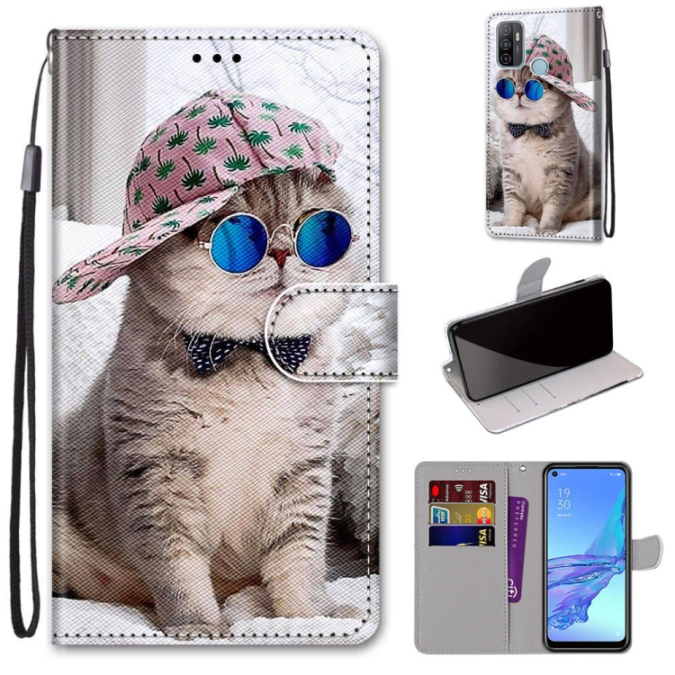 Dog portrait PU leather phone wallet case with card slots and wrist strap