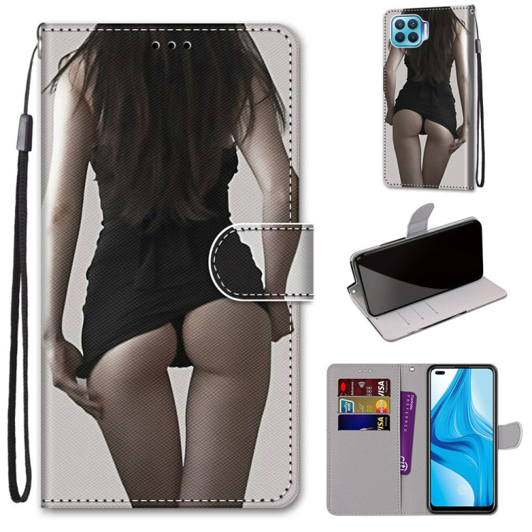 Woman silhouette PU leather phone wallet case with card slots and wrist strap