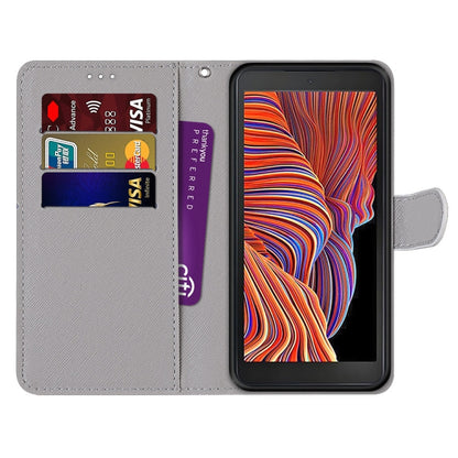PU leather wallet phone case with flip cover, card slots, and lanyard strap