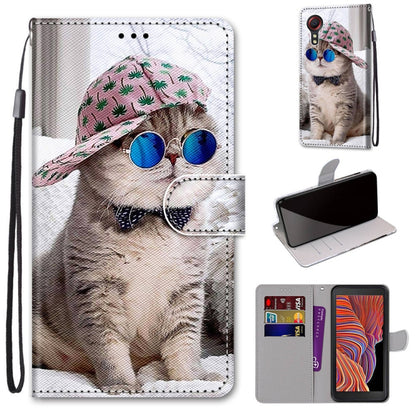 PU leather phone wallet case with puppy photo print, lanyard, card slots