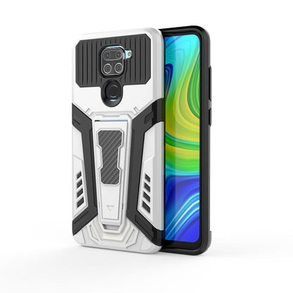 Rugged armor phone case, white with textured grips and camera lens cover