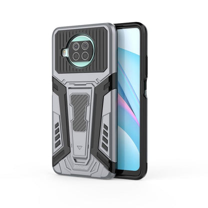 Rugged armor phone case, grey with camera cutout and reinforced bumper edges