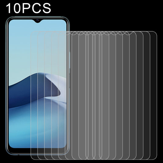 Tempered glass screen protectors set, 10-pack, clear 2.5D curved fit