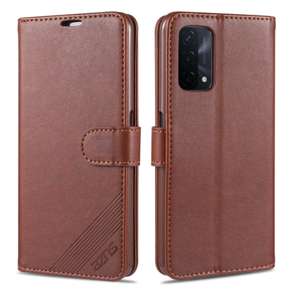 Brown flip leather wallet phone case with stitched magnetic flap and camera cutout
