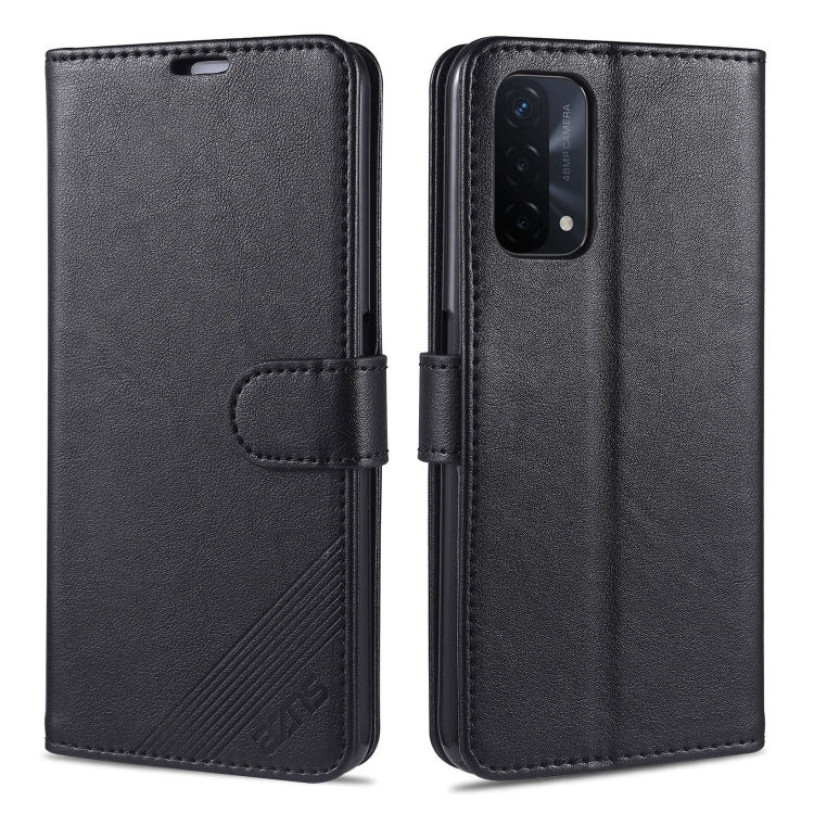 Black flip leather wallet phone case with stitched closure and camera cutout