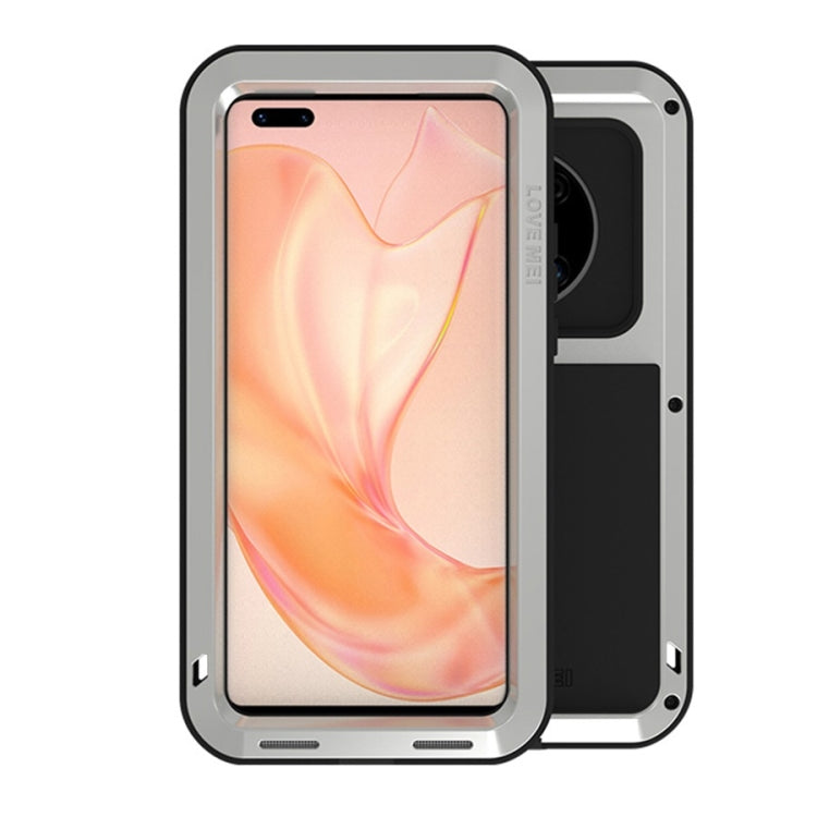 Metal shockproof waterproof phone case with clear screen shield and black rear
