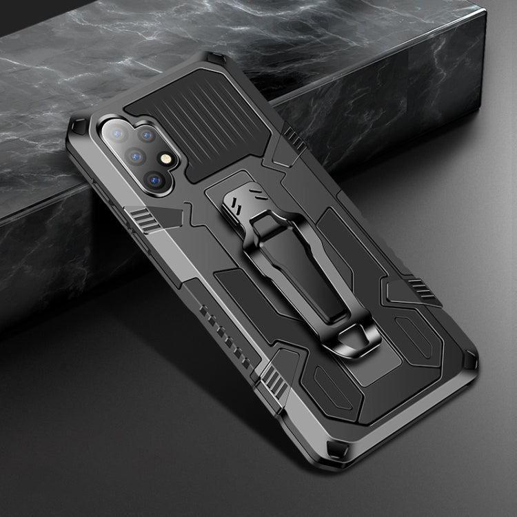 Shockproof armor phone case with PC+TPU protection, black and gray, with camera cutouts